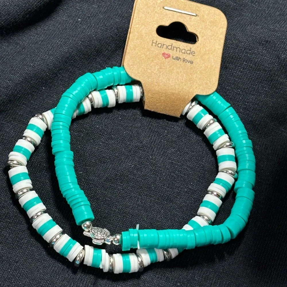 🌹 Clay handmade bracelet set